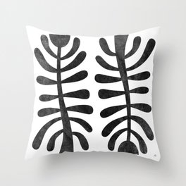 Matisse black and white Throw Pillow