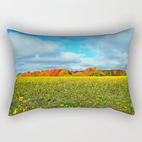 Autumn's Contrasts Rectangular Pillow