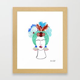 Flowers in Her Hair 1 Framed Art Print