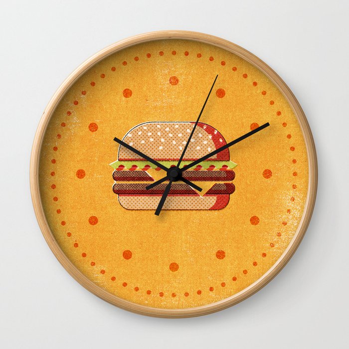 FAST FOOD / Burger Wall Clock