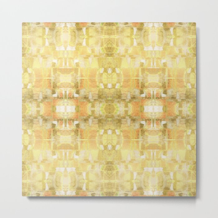 Babalon - Geometric Watercolor Gold Foil Metal Print