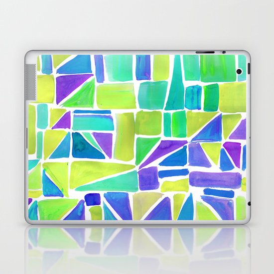 Watercolour Shapes Lemon Laptop & iPad Skin