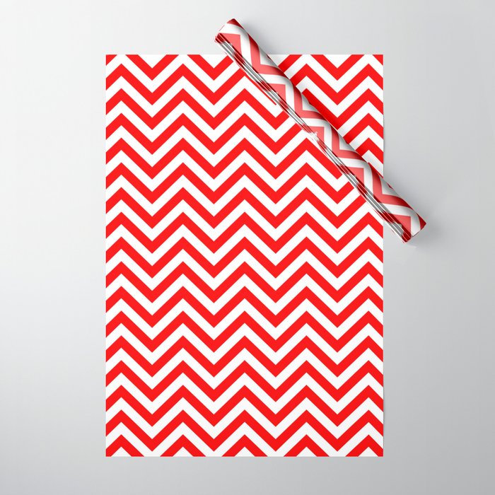 Pink and white chevron wrapping paper sales