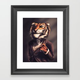 Country Club Collection - Tiger - Flipped Framed Art Print