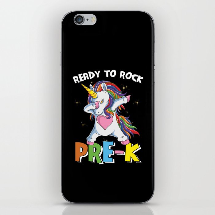 Ready To Rock Pre-K Dabbing Unicorn iPhone Skin
