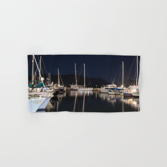 Marina at Night Hand & Bath Towel