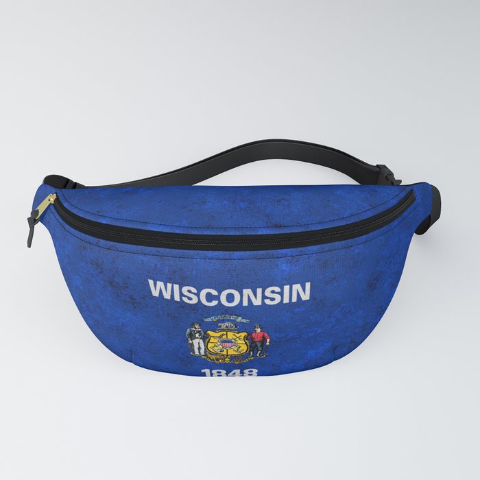 Flag of Wisconsin US Flags State Banner Standard Colors Fanny Pack
