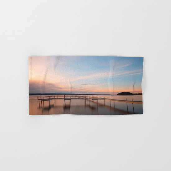 Saratoga Lake Sunset Hand & Bath Towel