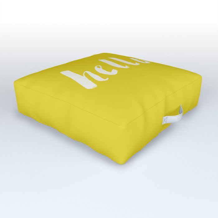 Hello x Sunshine Script Outdoor Floor Cushion