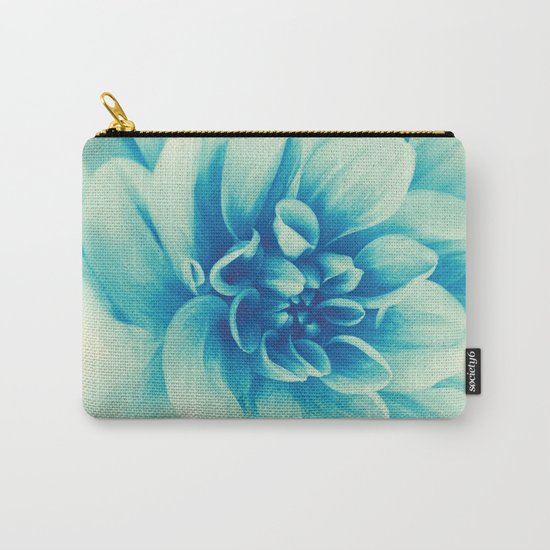 Blue Beauty (Spring Blooming Dahlia) Carry-All Pouch