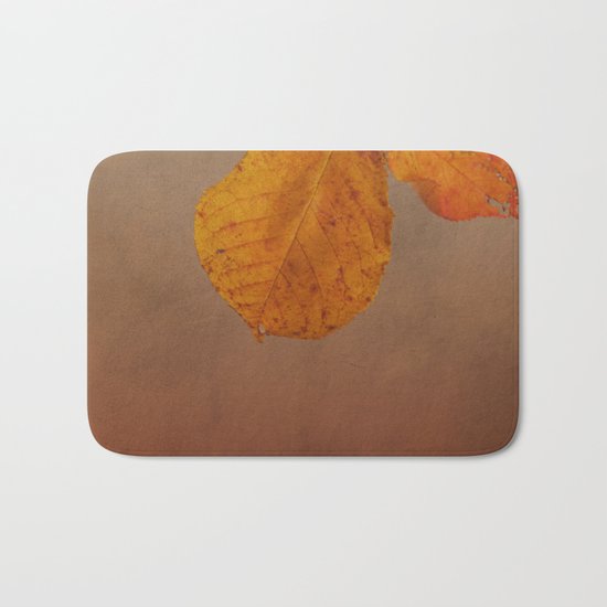 Fall leaves of an Apple tree Bath Mat