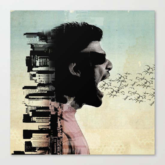 cry city Canvas Print