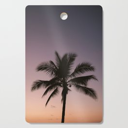 Tropical days | Santa Teresa Palm | Costa Rica sunset photography Cutting Board