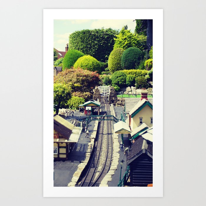 vintage Railway Station Art Print