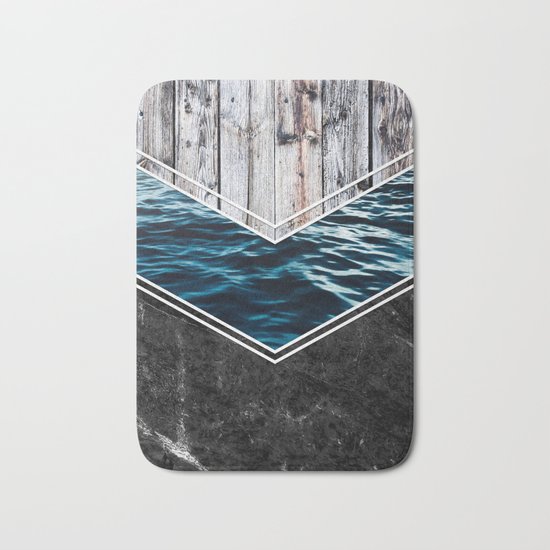 Striped Materials of Nature IV Bath Mat