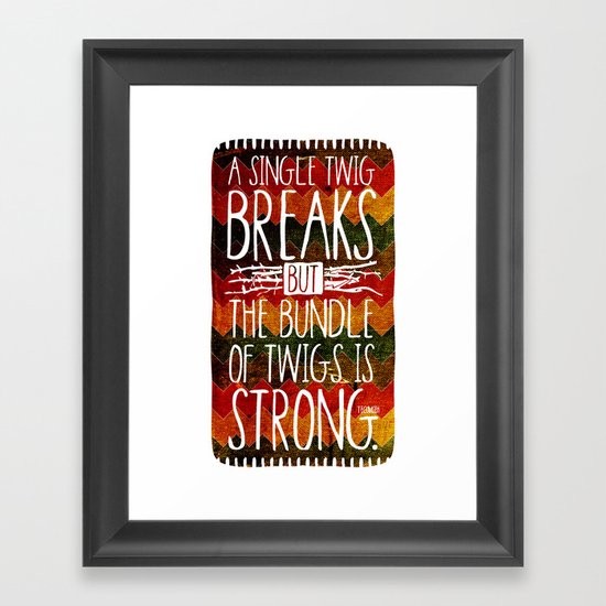 Tecumseh Quote Framed Art Print