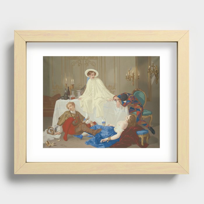 Thomas Couture - The Supper after the Masked Ball Recessed Framed Print