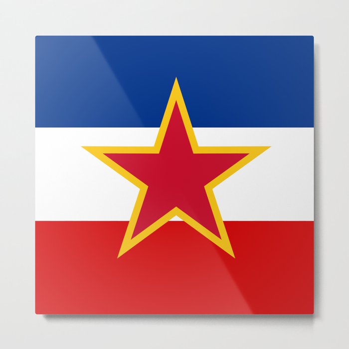 Yugoslavia National Flag Metal Print