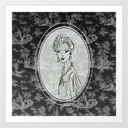 Belle de Jouy 2 Art Print