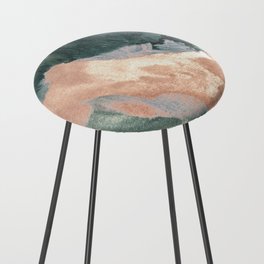 Modern Abstract Painting Counter Stool