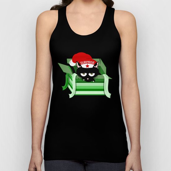 Naughty Cat Surprise Unisex Tank Top