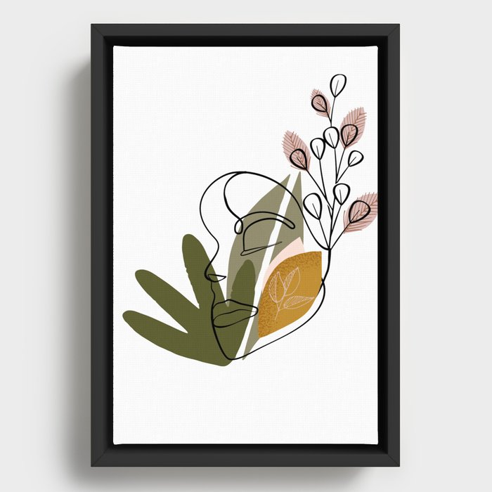 Lady plant Framed Canvas