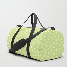 Honeydew Green Polka Dots Duffle Bag