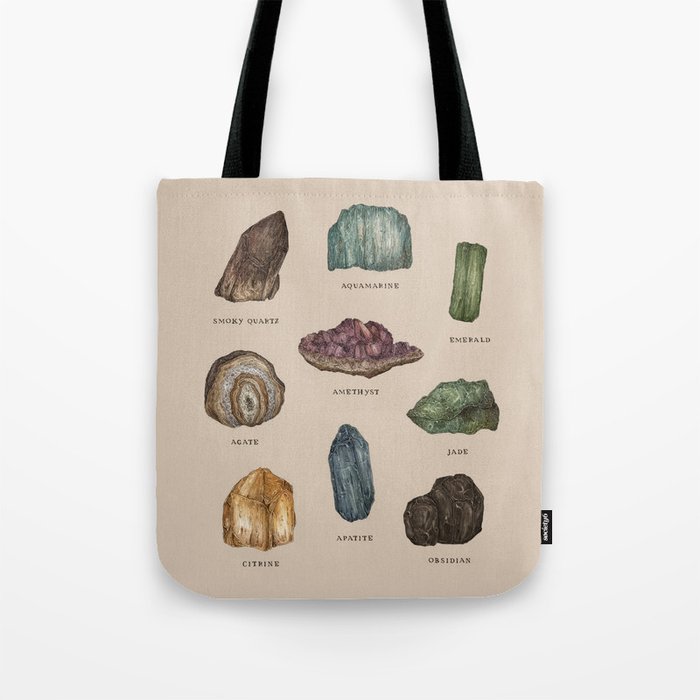 Gems and Minerals Tote Bag