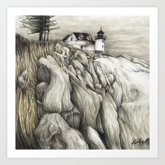 Bass Harbor Head Lighthouse Art Print