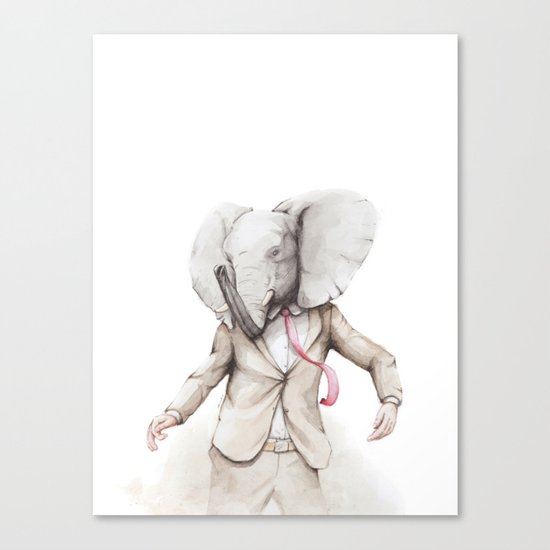 Elephant Dance Canvas Print