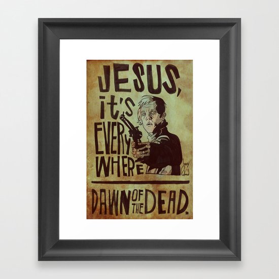 Dawn Of The Dead Framed Art Print