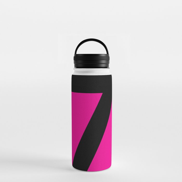 Number 7 (Black & Magenta) Water Bottle