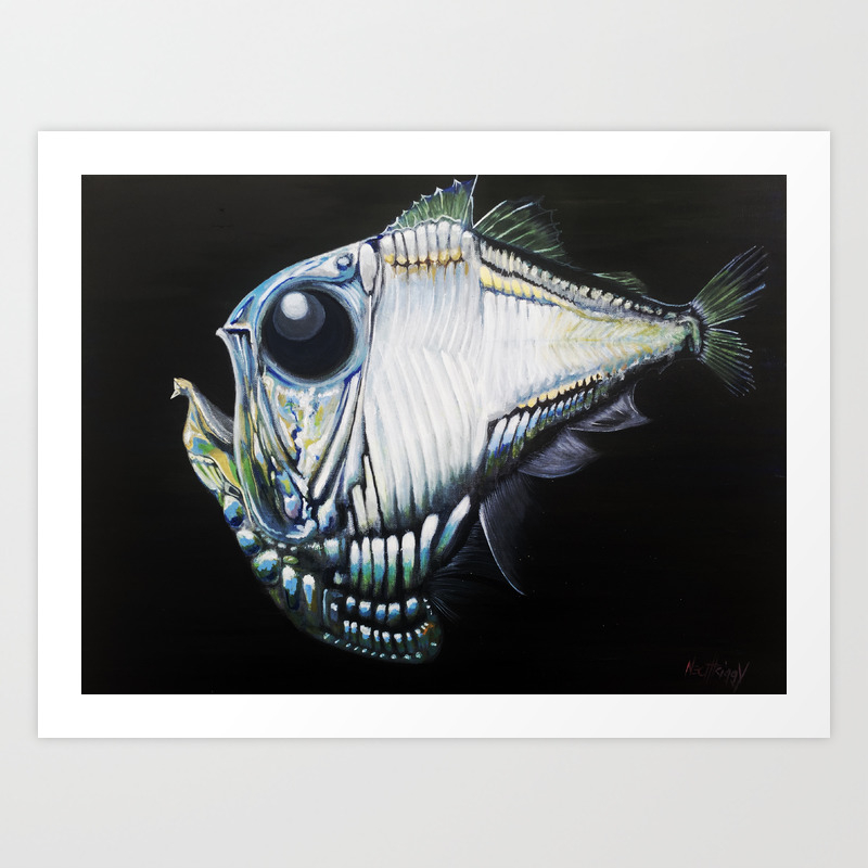 Deepsea Hatchet Fish Art Print By Richgentry Society6