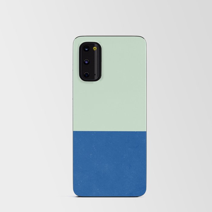 Blue Green Mint Abstract Modern Android Card Case