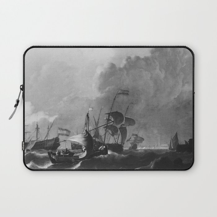 The Y off Amsterdam, Ludolf Bakhuysen, c. 1680 - c. 1708 Laptop Sleeve