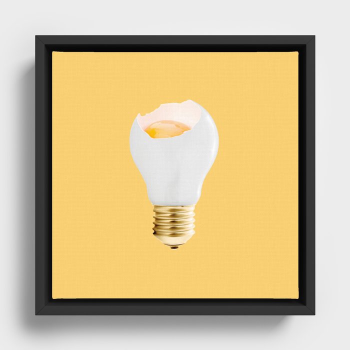 Eggcellent idea Framed Canvas