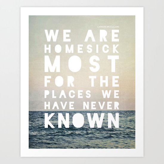 Homesick Art Print