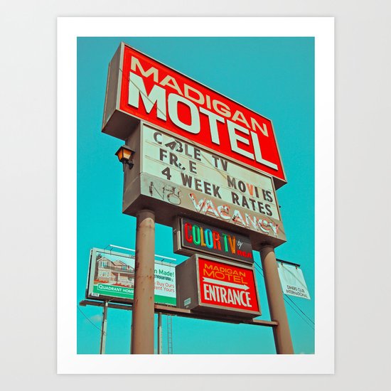 Retro signage Art Print