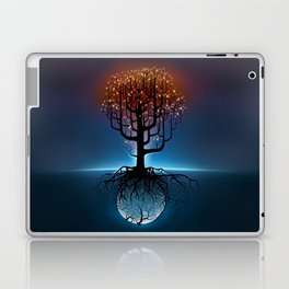 Tree, Candles, and the Moon Laptop & iPad Skin