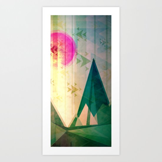 Ain't no mountain high enough Art Print