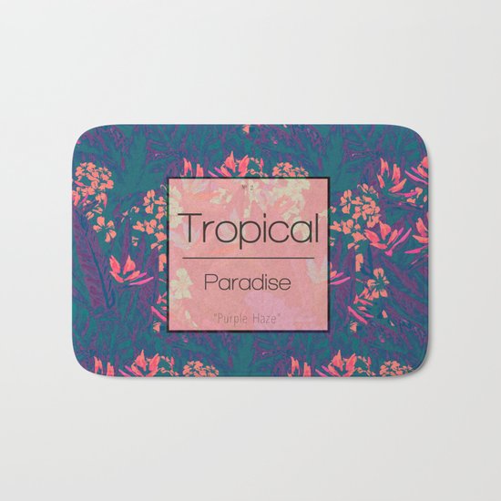 Tropical Paradise: Purple Haze Bath Mat