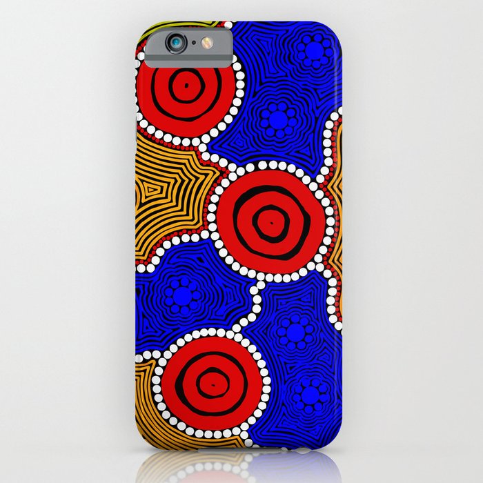 Authentic Aboriginal Art - Circles iPhone Case