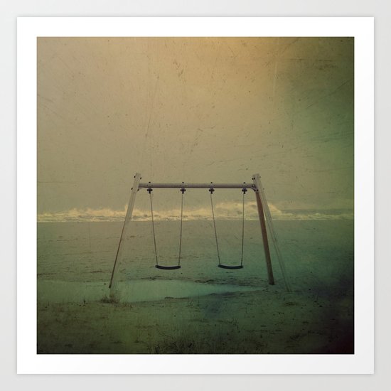 Forgotten swings Art Print