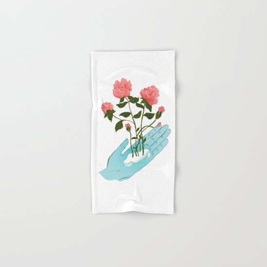 Roses n' Hand Hand & Bath Towel