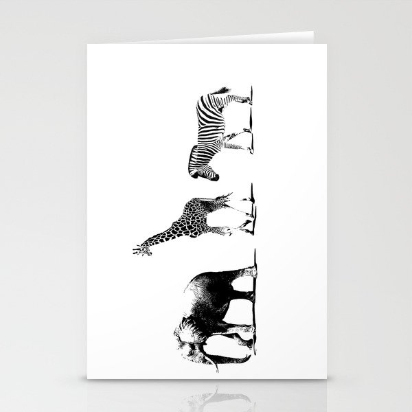 Animal walking  Stationery Cards