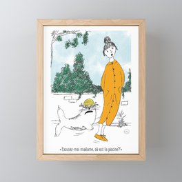 The Lost Seals of Paris - Audrey Fontaine Illustration Framed Mini Art Print