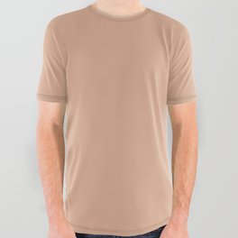 Pale Pink Solid Color Hue Shade - Patternless All Over Graphic Tee