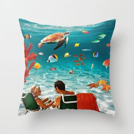 Fish Friends Throw Pillow