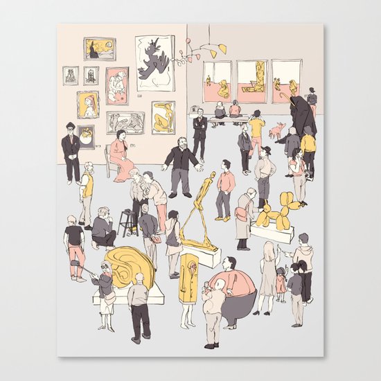 At the Museum Canvas Print