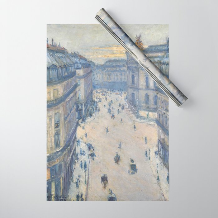 Gustave Caillebot - Rue Halevy, View from the Sixth Floor Wrapping Paper